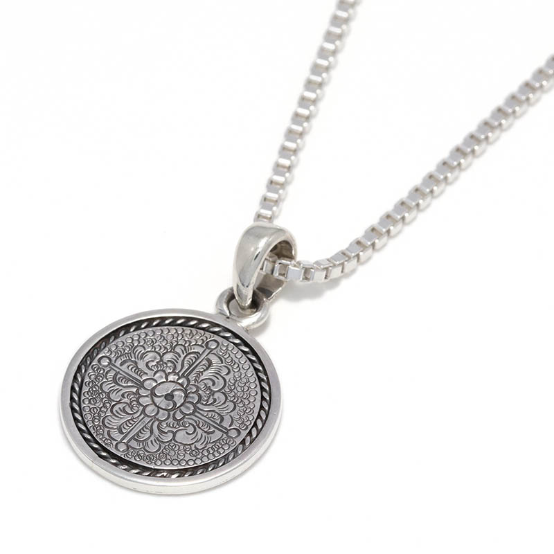 Double Dorje Coin Pendant