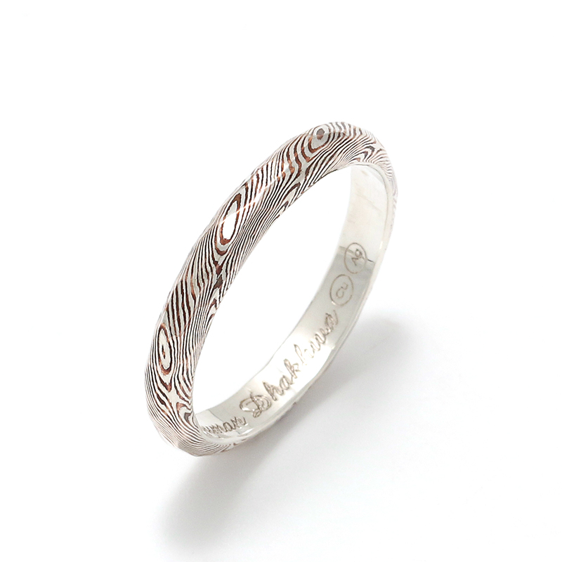 MOKUME Hammer Combination Ring