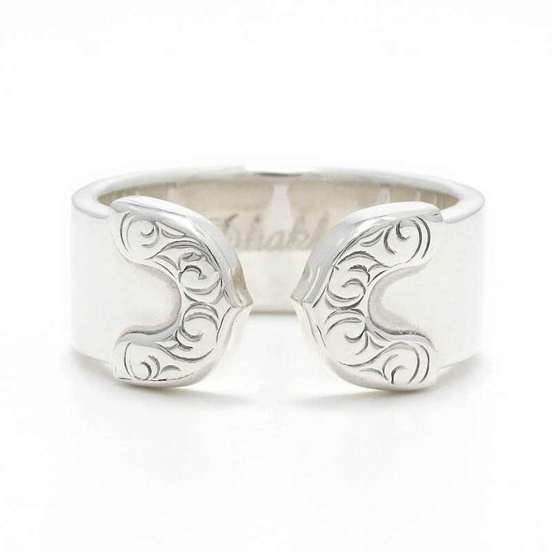 Lotus Ring Plain / Silver Carving
