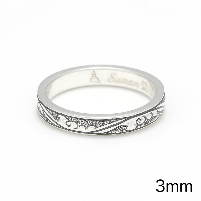 Leaf Carving Flat Ring