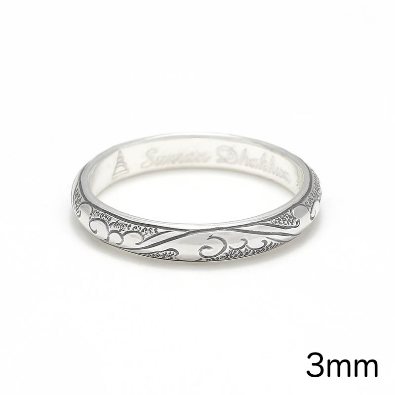 Leaf Carving Round Ring