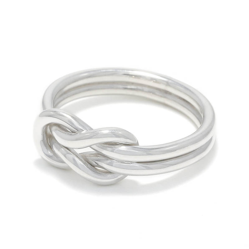 Eternal Knot Ring All Silver