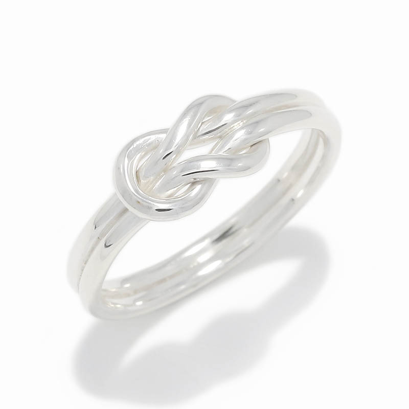 Small Eternal Knot Ring All Silver