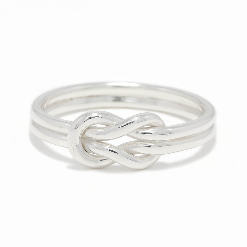 Small Eternal Knot Ring All Silver