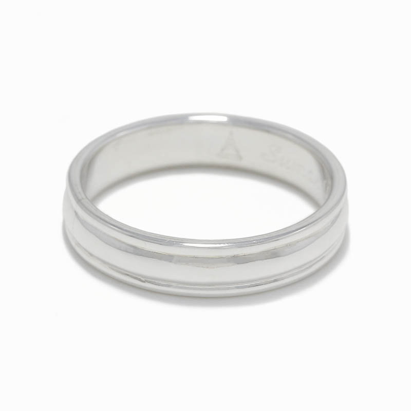 All Silver Ridge Ring