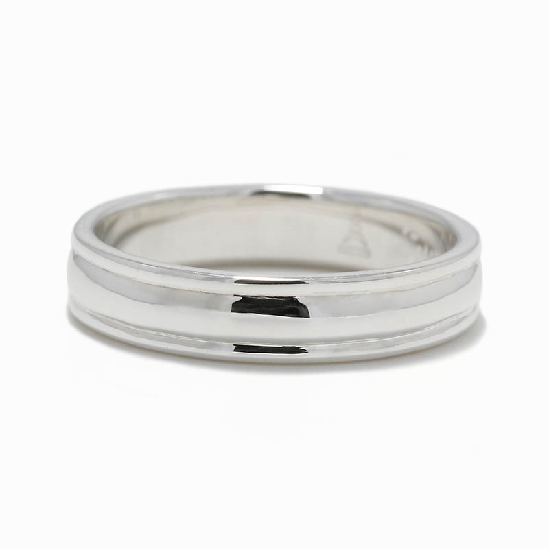 All Silver Ridge Ring