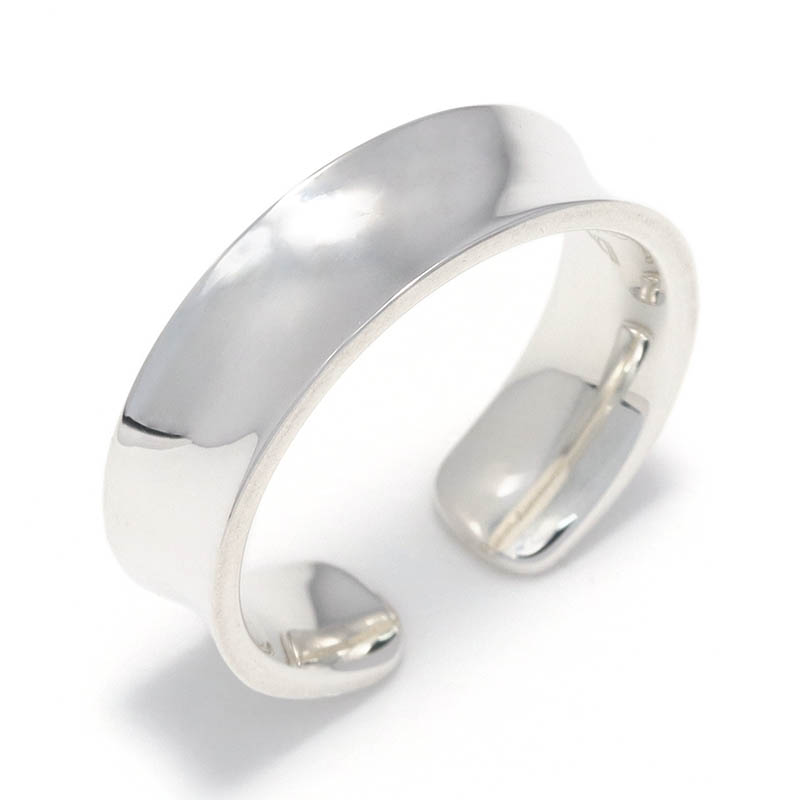 Silver Curvature Open Ring