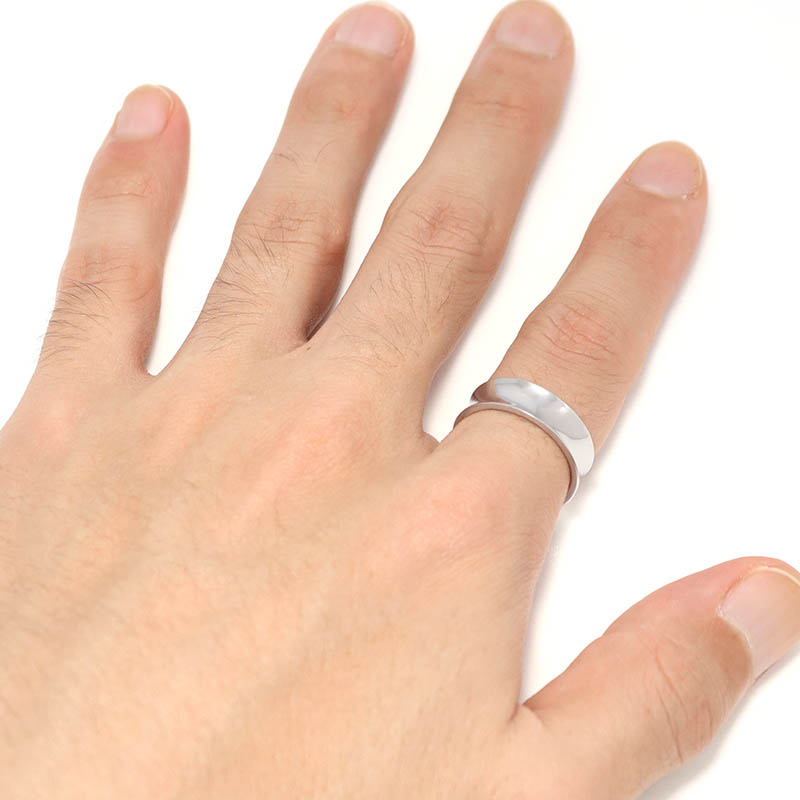 Silver Curvature Open Ring