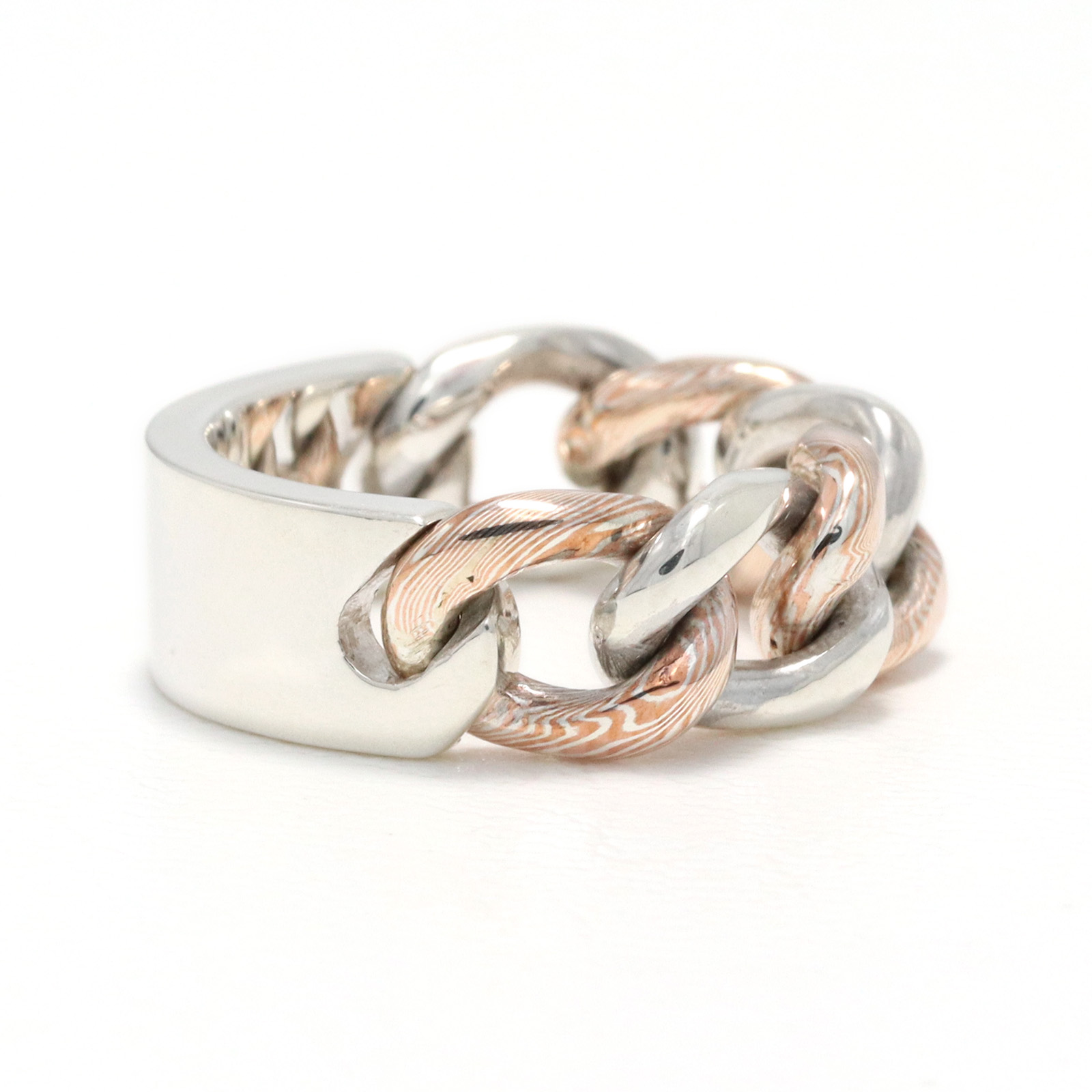 KIHEI Chain Ring MOKUME×Silver