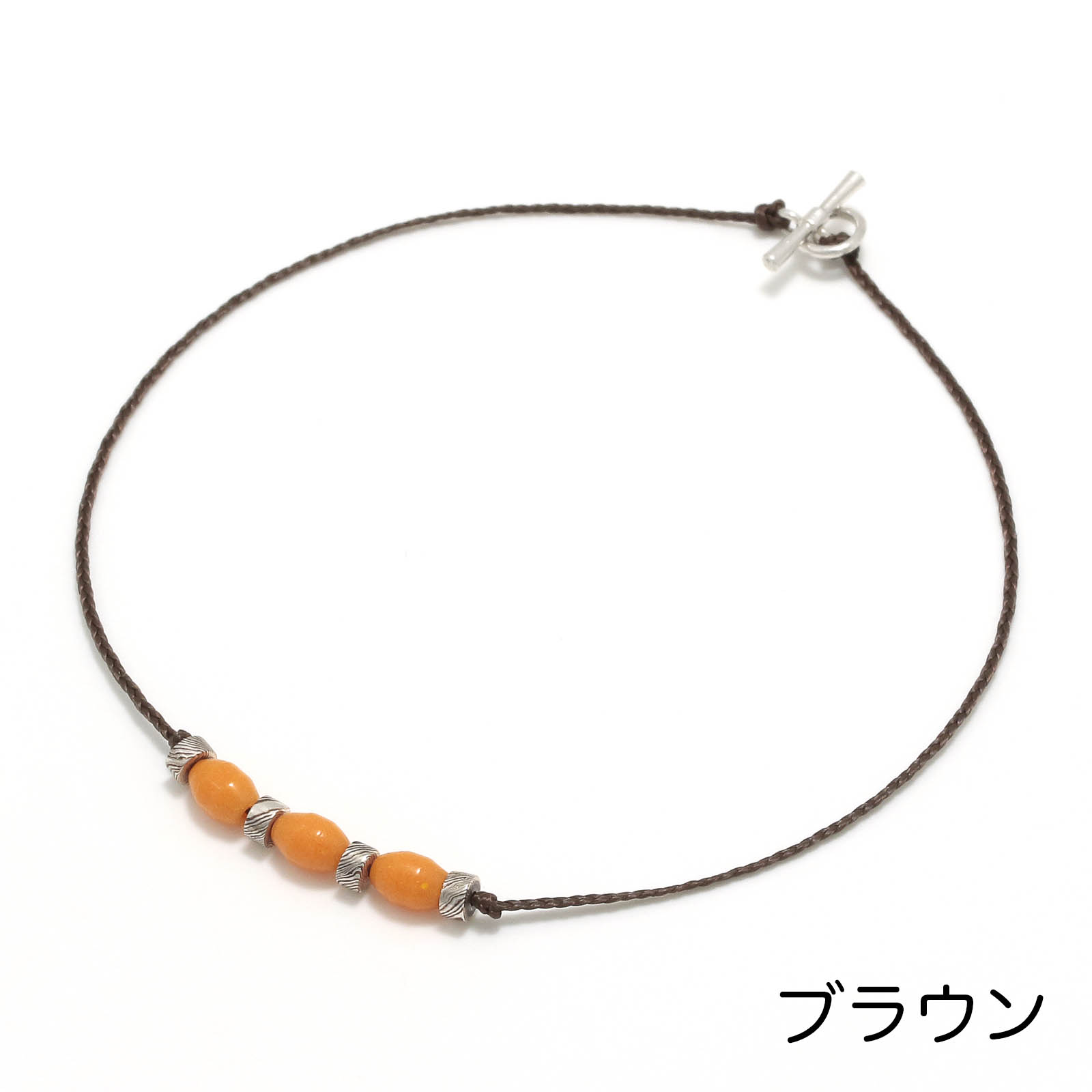 Collaboration One Mile Jewelry MOKUME Beads Anklet