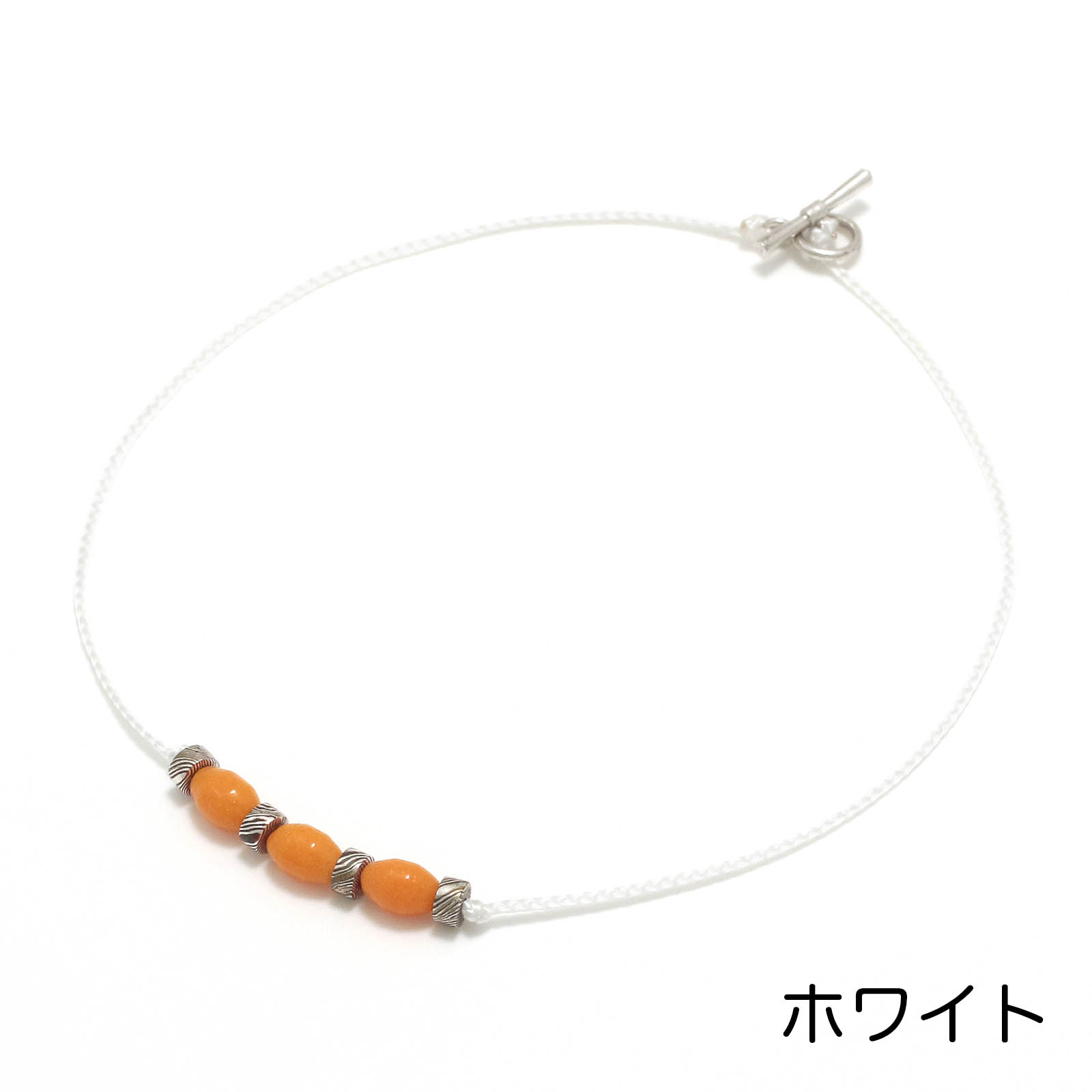 Collaboration One Mile Jewelry MOKUME Beads Anklet