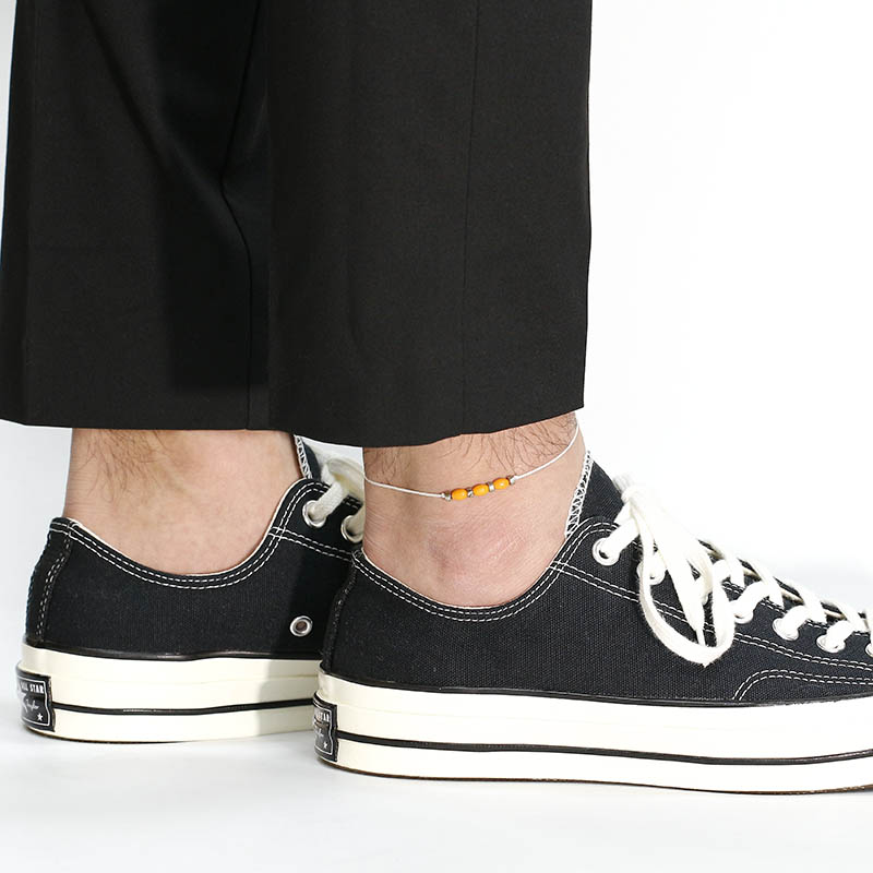 Collaboration One Mile Jewelry MOKUME Beads Anklet