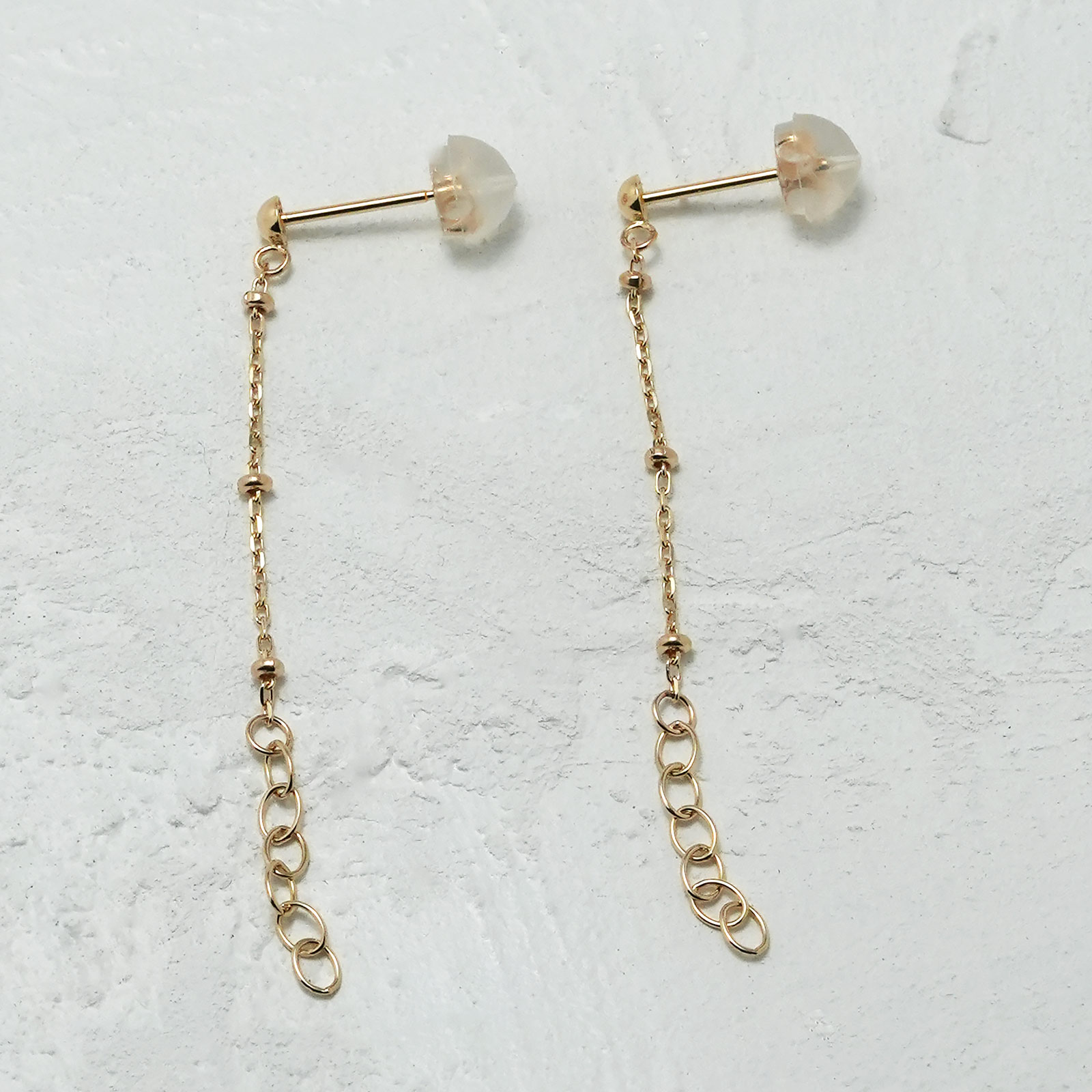 スキップチェーンフープピアス