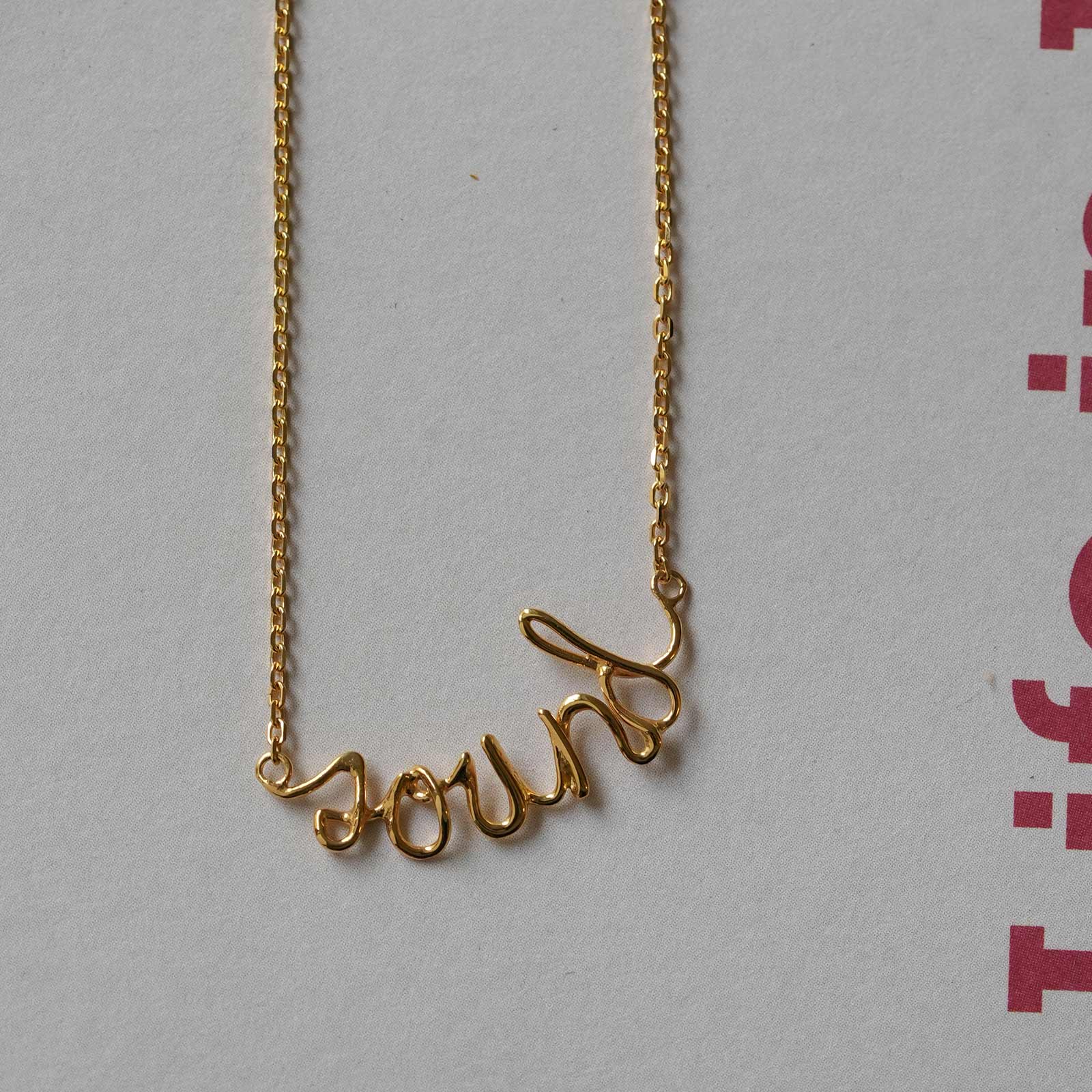 ワイヤーネックレス - サウンド - ゴールドプレート