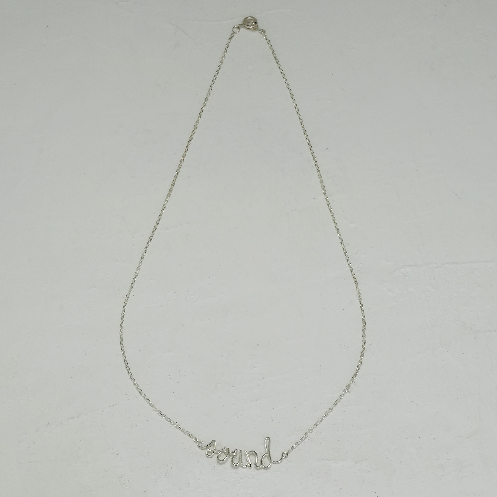 ワイヤーネックレス - サウンド - シルバー