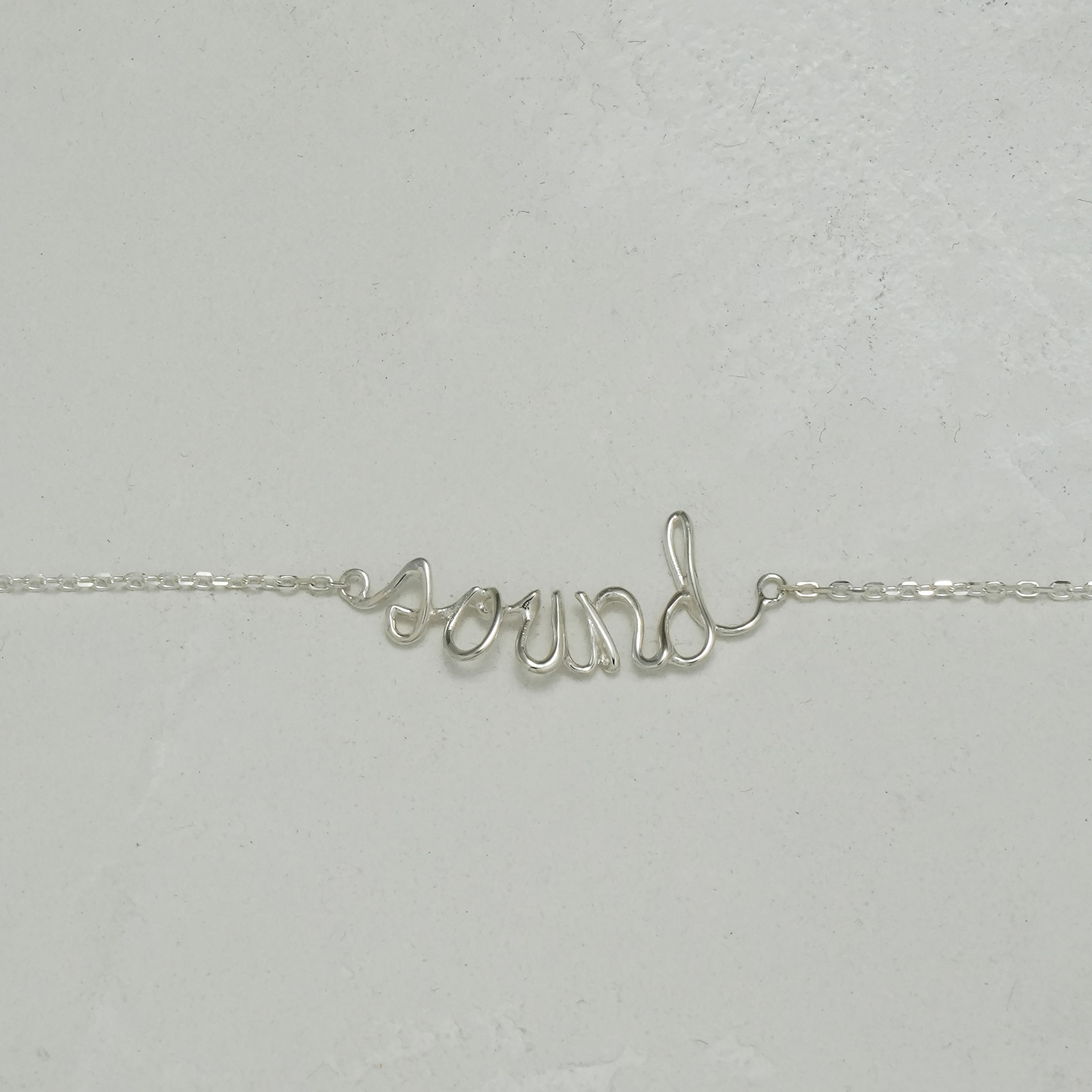 ワイヤーネックレス - サウンド - シルバー