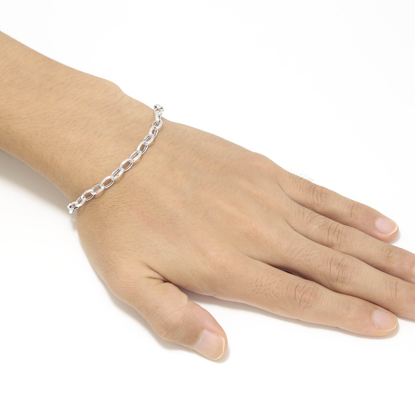 Hollow Chain Bracelet TYPE:2 - Silver