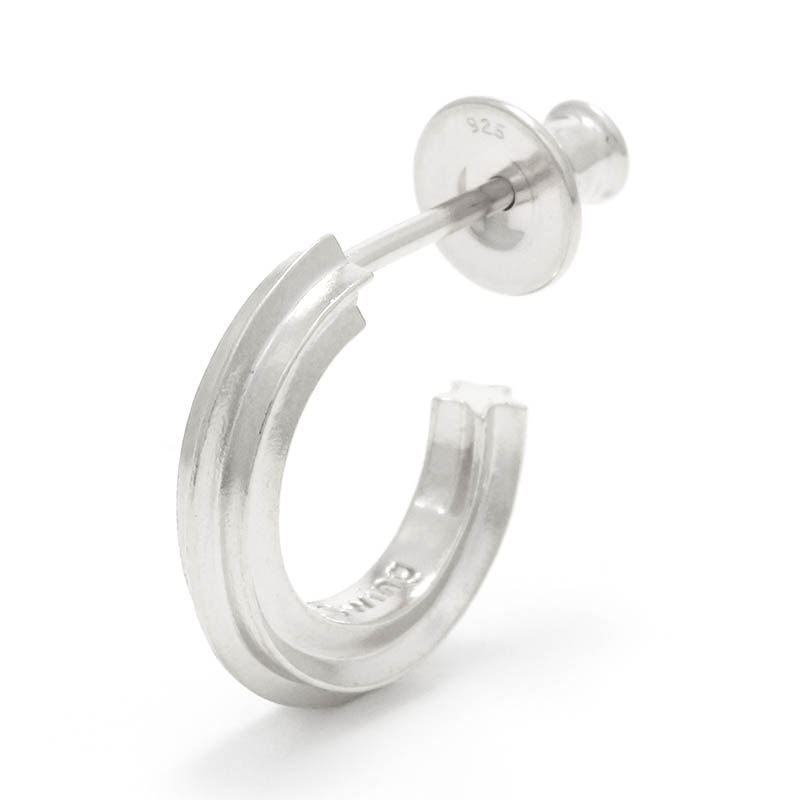 Twinkle Star Hoop Pierce - Silver