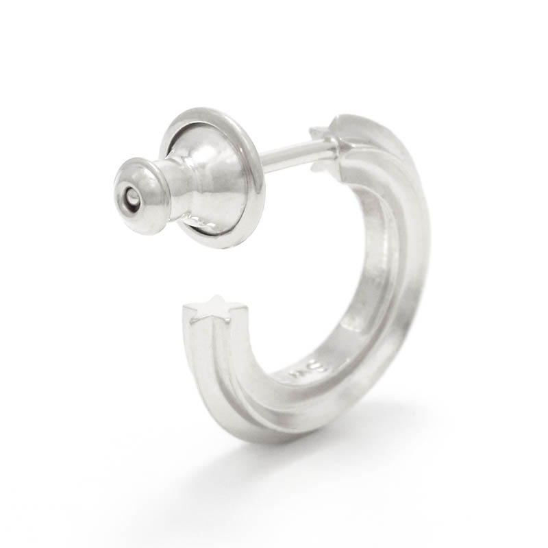Twinkle Star Hoop Pierce - Silver