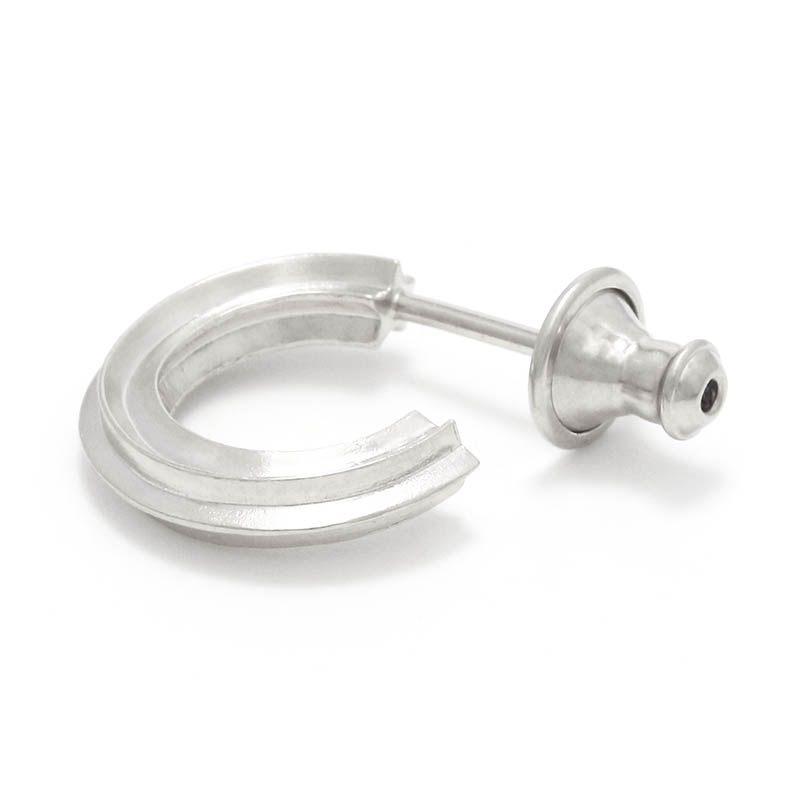 Twinkle Star Hoop Pierce - Silver