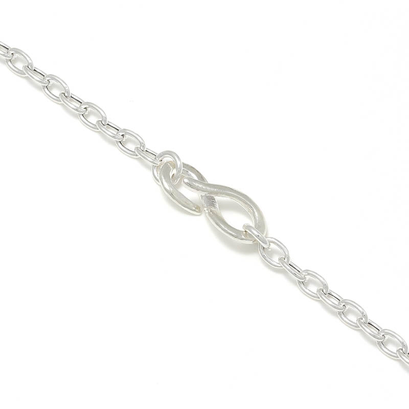 Hollow Chain Necklace - Silver