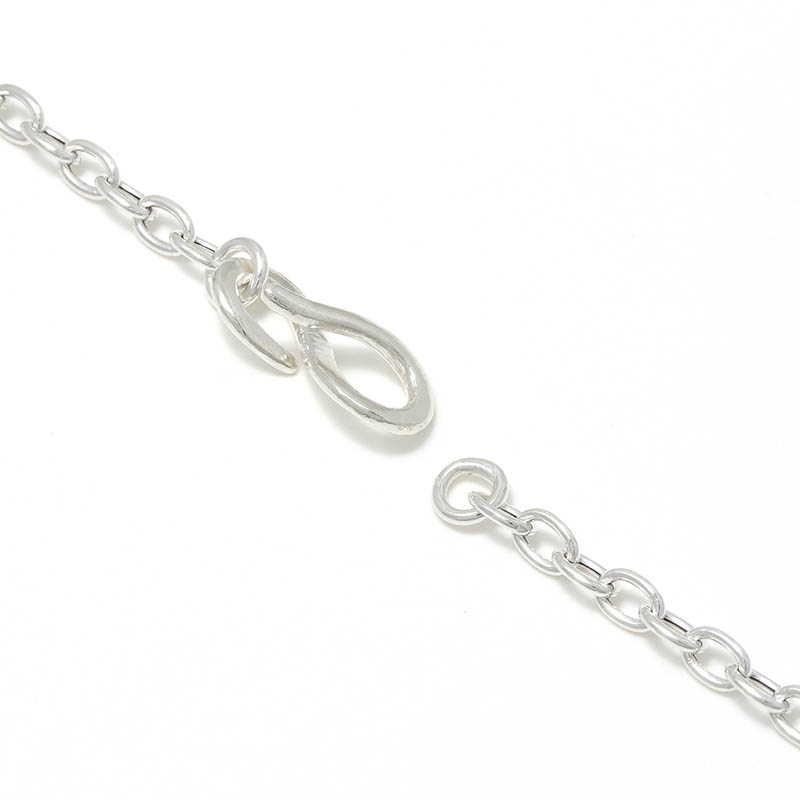 Hollow Chain Necklace - Silver