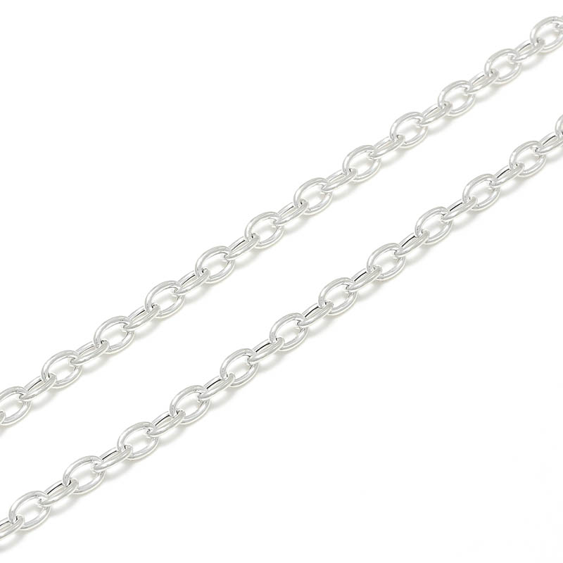 Hollow Chain Necklace - Silver