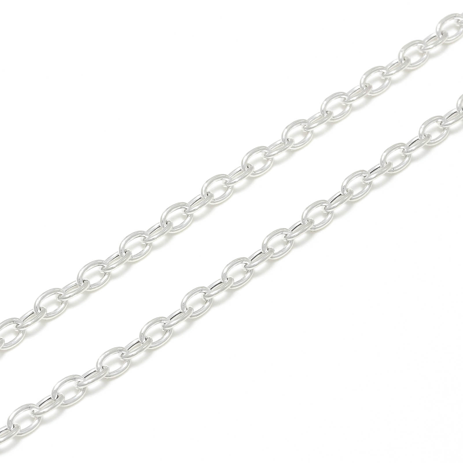 Hollow Chain Necklace - Silver