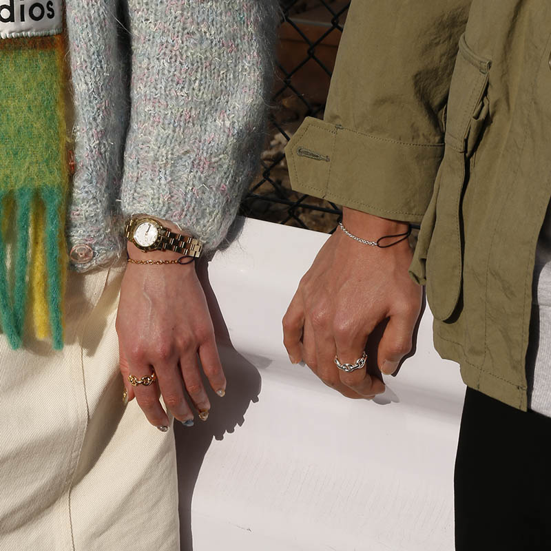 JUST GOOD Chain Cord Bracelet