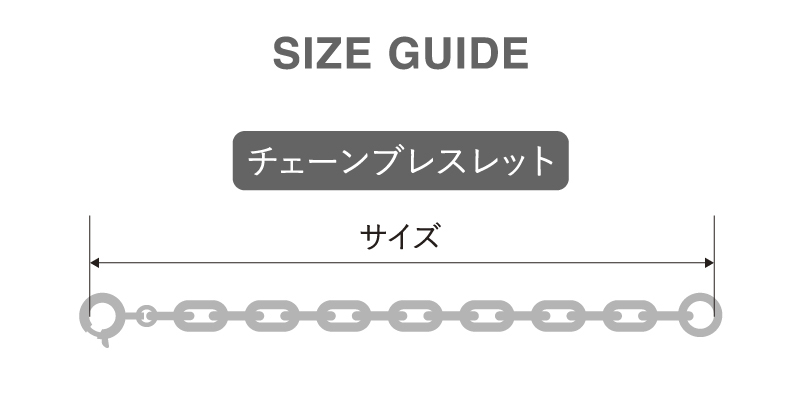 チェーンブレスサイズガイド