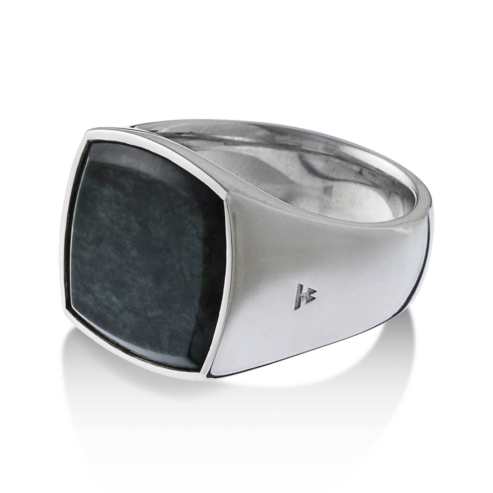 Cushion Green Marble (M) Ring