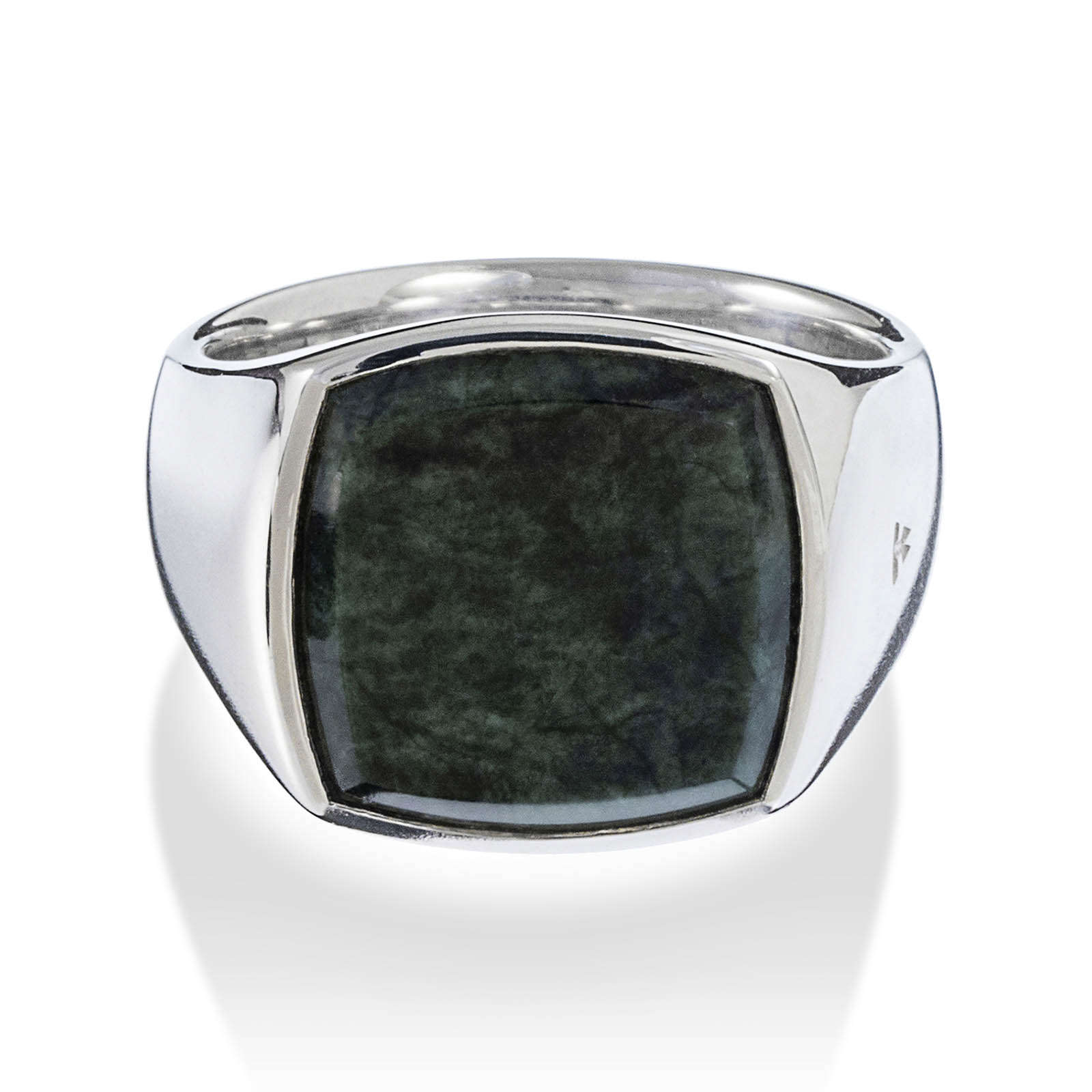 Cushion Green Marble (M) Ring