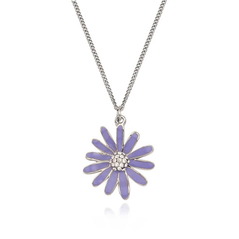VINTAGE HOLLYWOOD(ヴィンテージハリウッド)BLUE MARGARET NECKLACE - BIG(ブルーマーガレットネックレス - ビッグ)