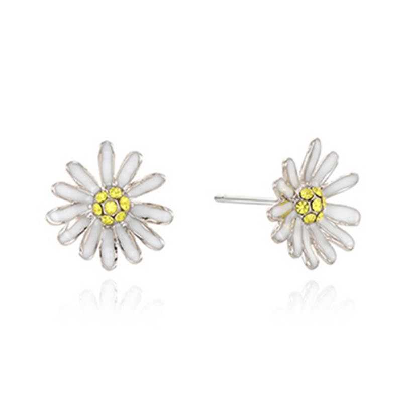 VINTAGE HOLLYWOOD(ヴィンテージハリウッド)MINI DAISY POST EARRING - WHITE(ミニデイジーポストイヤリング - ホワイト)