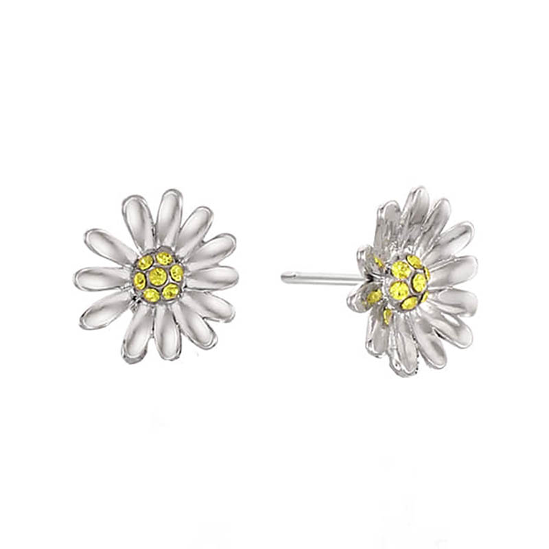 VINTAGE HOLLYWOOD(ヴィンテージハリウッド)MINI DAISY POST EARRING - SILVER(ミニデイジーポストイヤリング - シルバー)