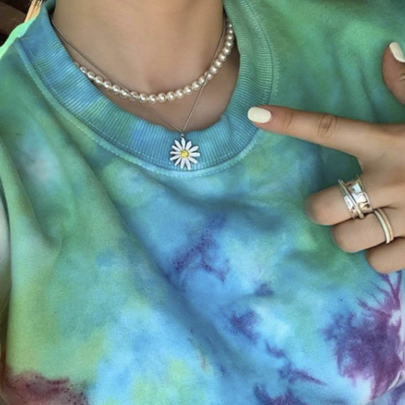 VINTAGE DAISY NECKLACE - SILVER