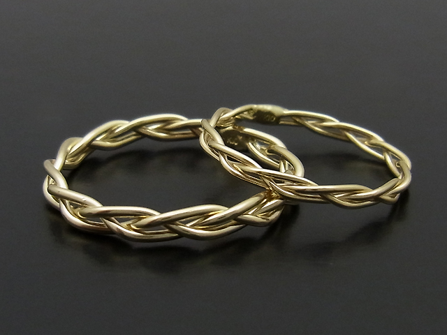 Woven Ring K10 Yellow Gold