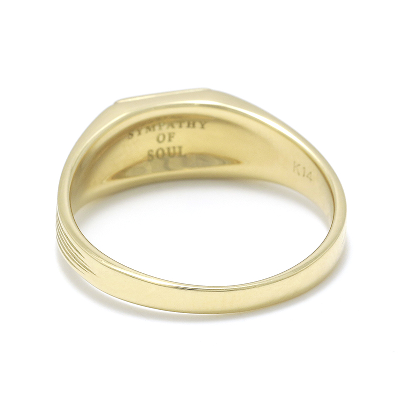 S.O.S fp恵比寿本店、WEB限定 Classic Signature Ring - K14Yellow Gold（クラシックシグネチャーリング  - K14イエローゴールド）　SYMPATHY OF SOUL（シンパシーオブソウル）