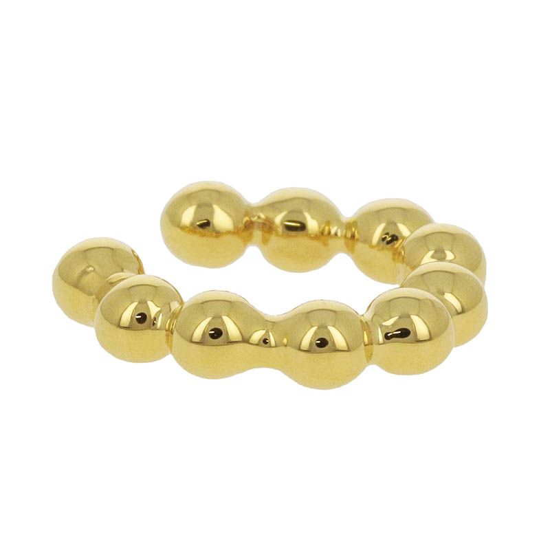 Bubble Link Ear Cuff Small - Gold Plated