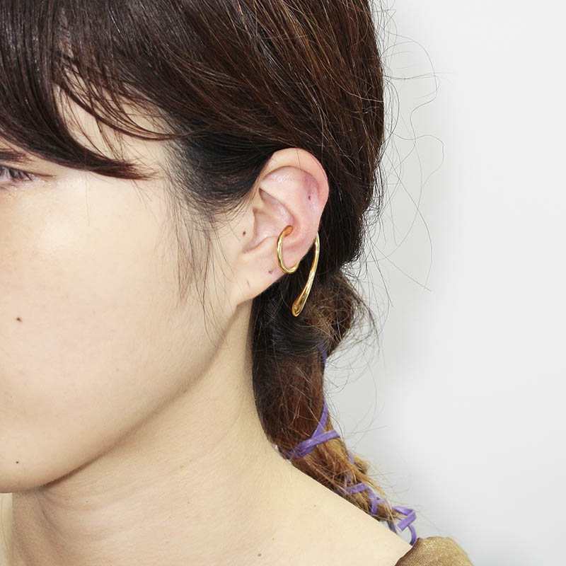 Liquid Ear Cuff Large - Gold Plated